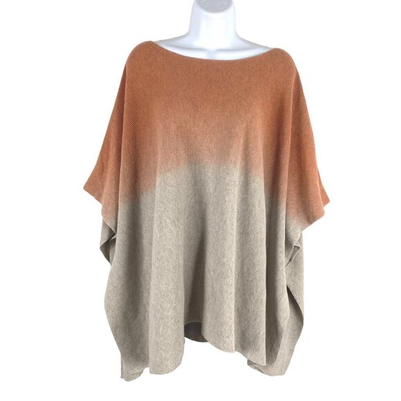 J. Jill Pure Poncho Sweater Women's One Size Cotton Multicolored FS-1130 - Picture 3 of 9